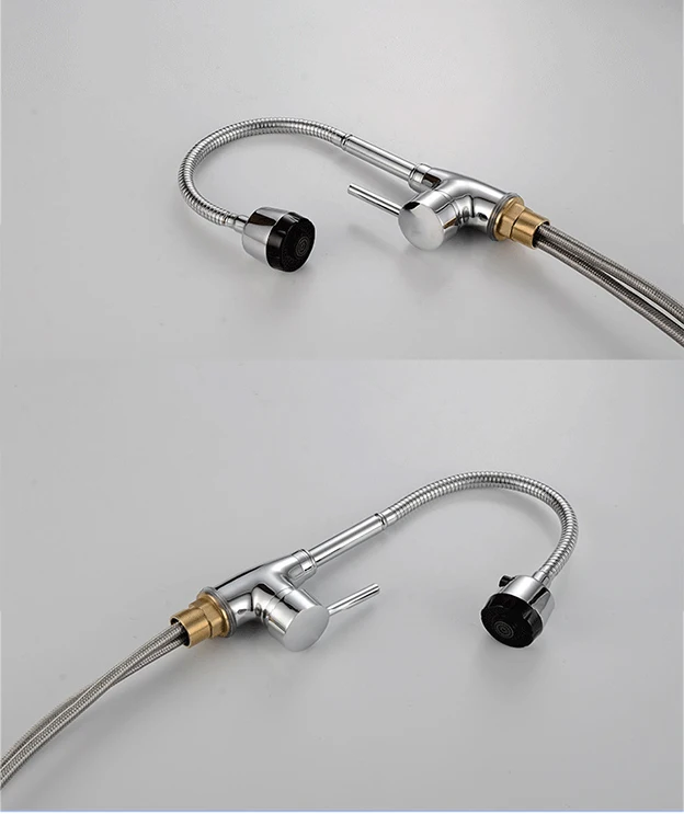 Factory  Price 2 Modes Spray Kitchen Sink Faucet Hot And Cold Mixer Water Tap Universal Swivel Kitchen  Faucet