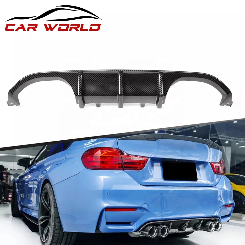 Car Diffuser For BMW F80 F82 MP Model Car Bodykit Rear  Lip For BMW F80 F82 M3 M4 To MP Style Real Carbon Fiber Exterior Parts