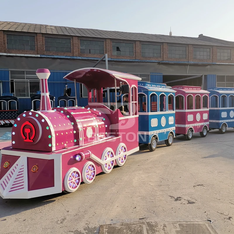 Theme Park Train 16 Seats 24 Seats Kids Electric Train Rides
