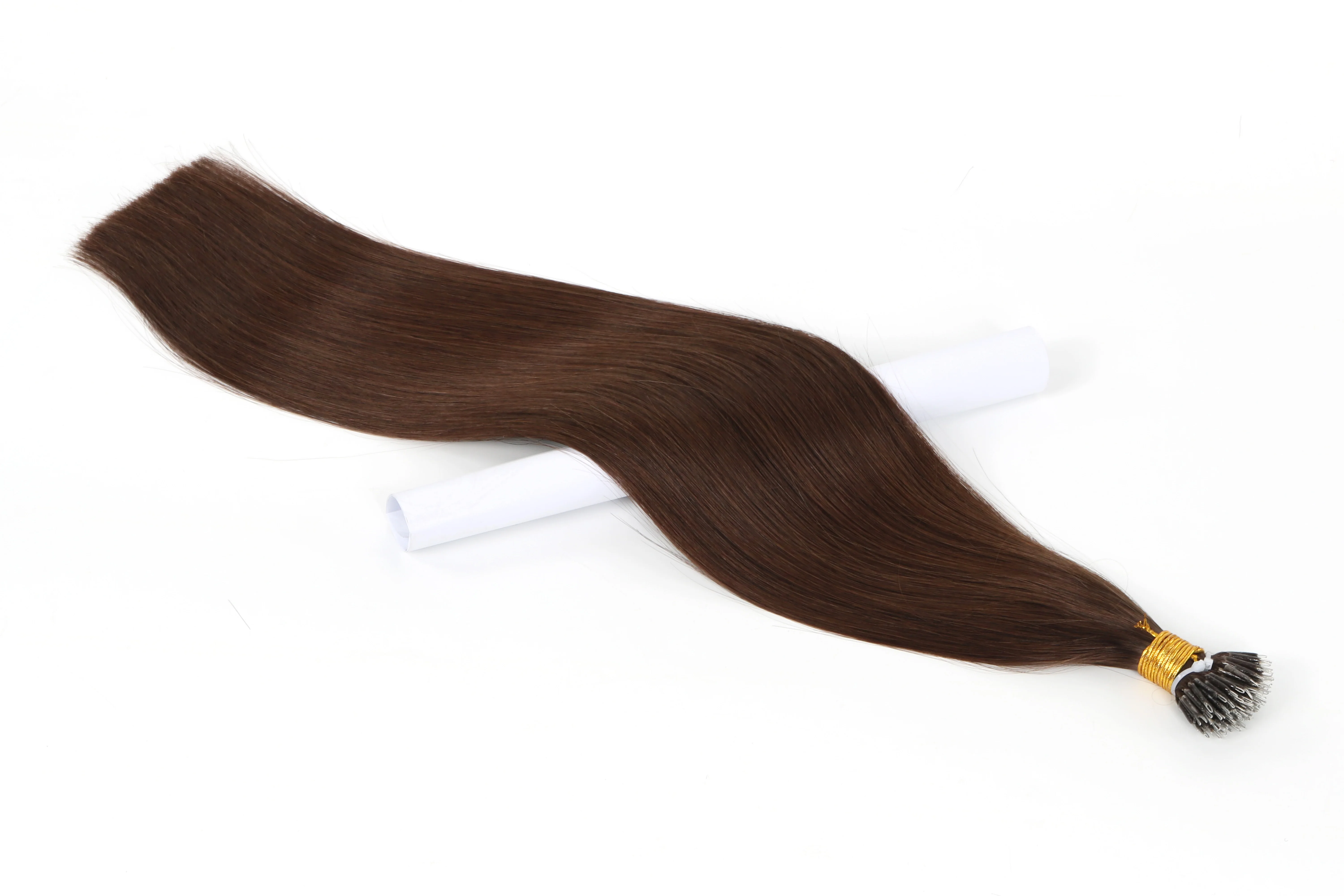 Unprocessed Remy Virgin Human Nano Ring Hair Extension Double Drawn wholesale nano bead human hair extensions