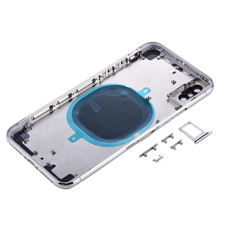 Задняя крышка батарейного отсека для iphone X/XS Xmax XR 11 12 задняя X max средняя рамка шасси полный корпус в