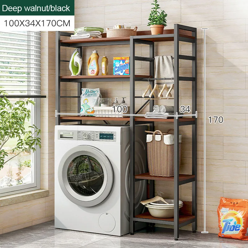 Large Capacity 3 Tier Toilet Rack Shelf Bathroom Wooden Rack Storage Shelves