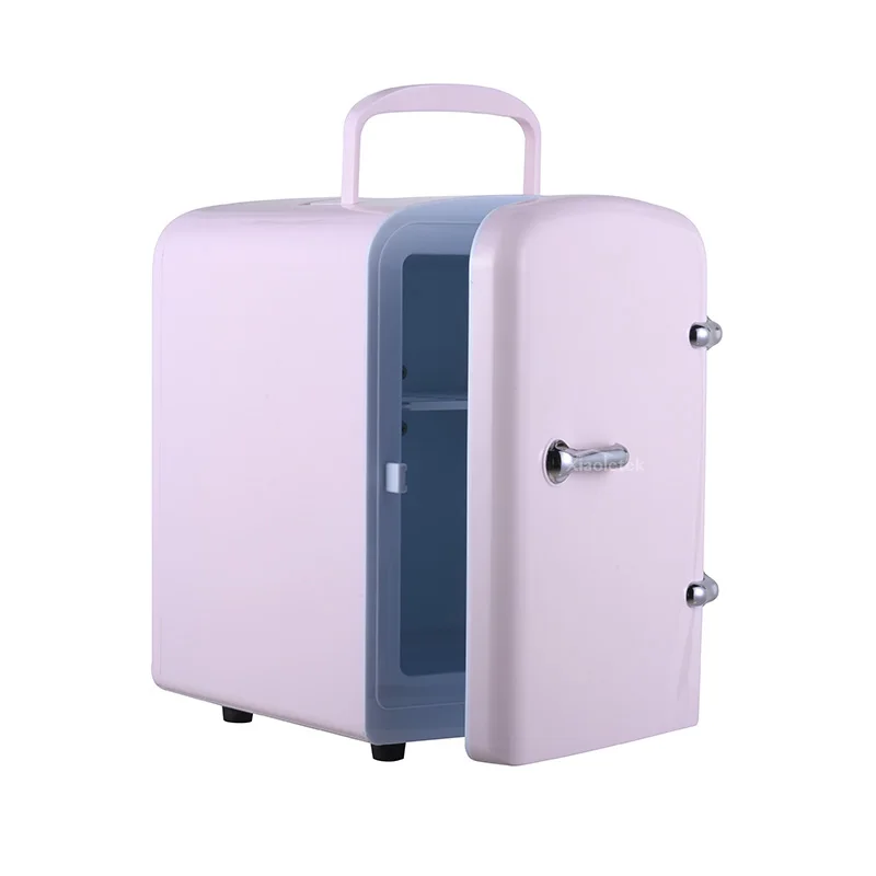 Portable 4L Mini Cosmetic Refrigerator USB Cable Power Supplied 5V Pink Beauty Fridge For Bedroom