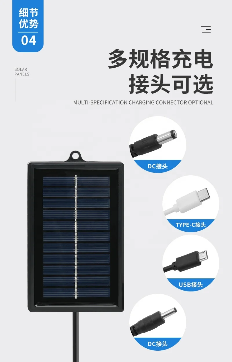 ZW-1W-5.5V Mini Epoxy Solar Panel 0.8W Portable Solar Powered Charger 5.5V Mini Home Solar Power System 0.13A