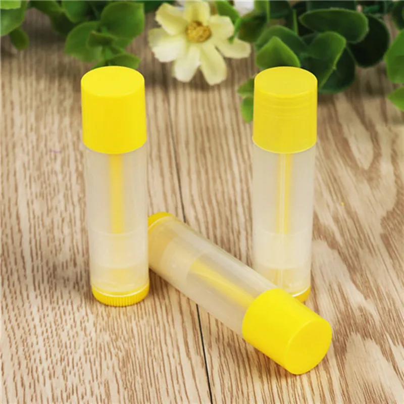 Empty 5g clear kids chapstick lip gloss tube packaging lipgloss Lip balm container Twist Bottom and Top Cap in stock