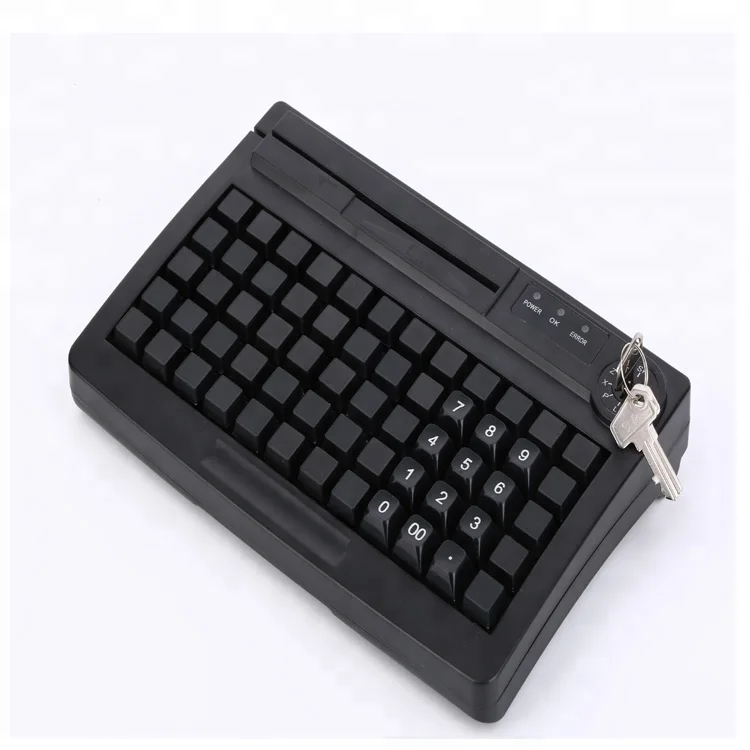 
60 Keys Programmable Electronic Keylock Card Reader POS Keyboard   (62230445587)