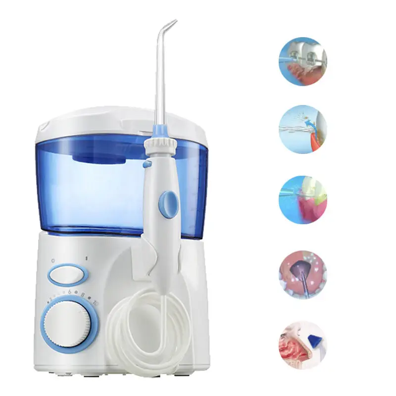 Private Label Electric Water Whitening Dental Oral Water Irrigator Flush Sonic Cleaning Waterproof Ultrasonic Teeth Cleaner