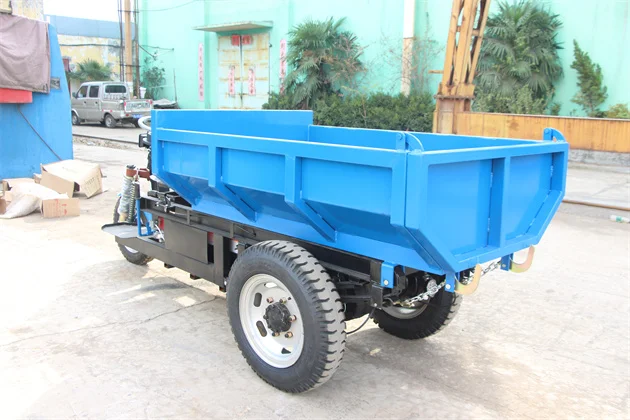 Electric tricycle 3 wheels dumper truck 2 ton carrying cargo motorcycle Safe durable Automatic hydraulic lifting system