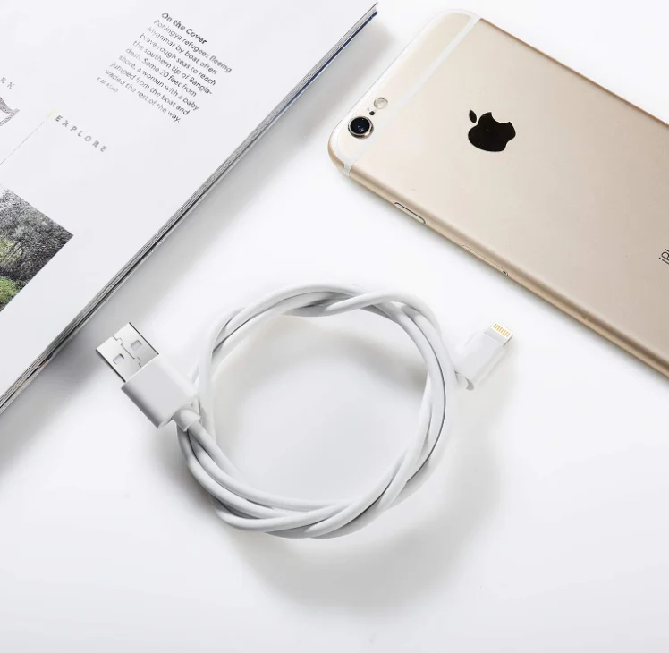 Оптовая продажа, оригинальный usb-кабель для передачи данных apple для iphone 13, 1 м 2,4 А, зарядный кабель для iphone, зарядное устройство