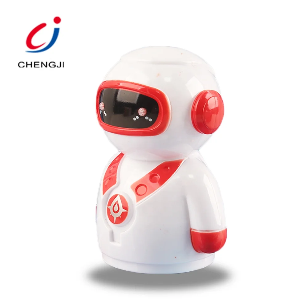 Popular children educational cheap battery cute musical kids robot toys with light