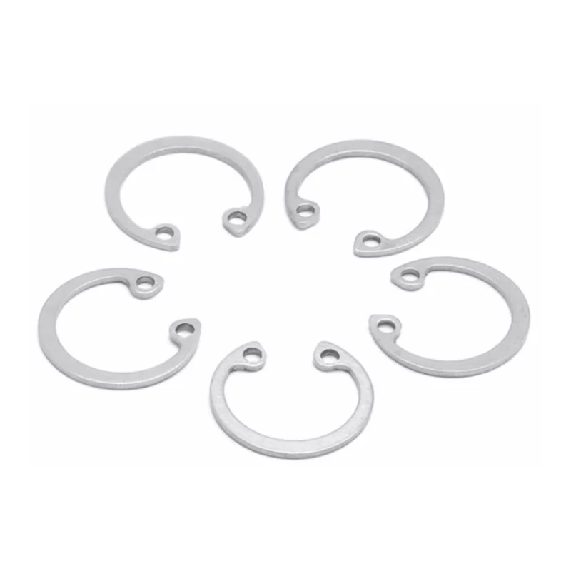 18-8 Stainless Steel INOX SS SUS 304 316 316L A2 A4 70 80 E Clip Retaining Ring For Bores For Shafts DIN471 DIN472 DIN6799