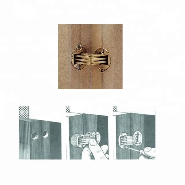 Concealed brass barrel hinge