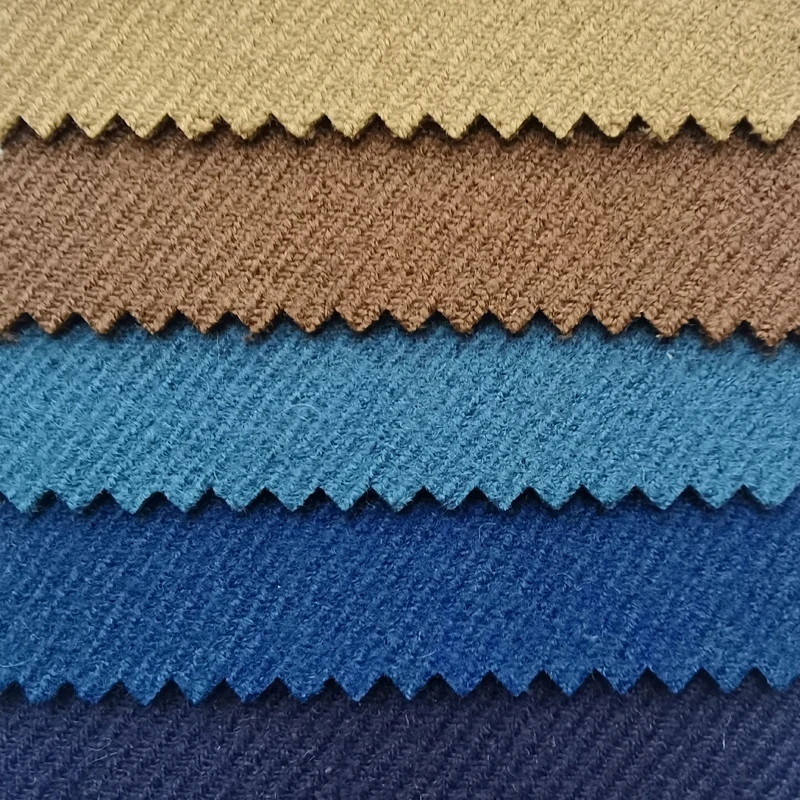 high quality in stock quick shipment 650gsm double worsted blended 75wool 25viscose twill fabric for winter suit overcoat