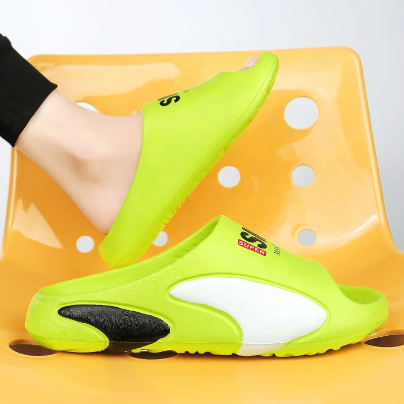 Wholesale men summer plush sandal EVA unisex clogs beach slippers for mans casual slippers