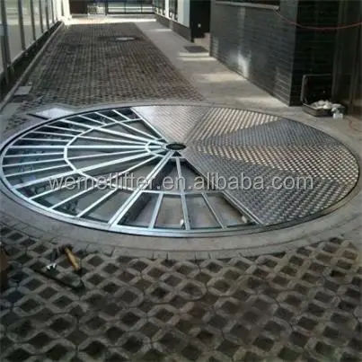 WEMET auto show revolving stage customized car rotating platform portable vehicle parking platform with CE