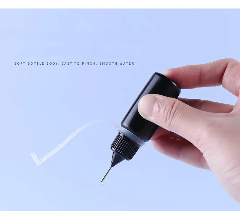 Plastic Painting Glue Dropper Needle Bottle 10 ml Needle Tip Applicator Bottle Empty Needle Tip Squeeze Bottle For DIY Craft