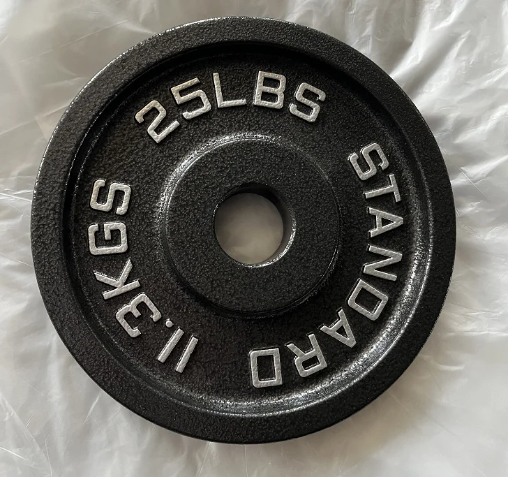 high quality plate for sale  weight plate Body Building equipment household fitness cast iron Weight Lifting Black Bumper plate
