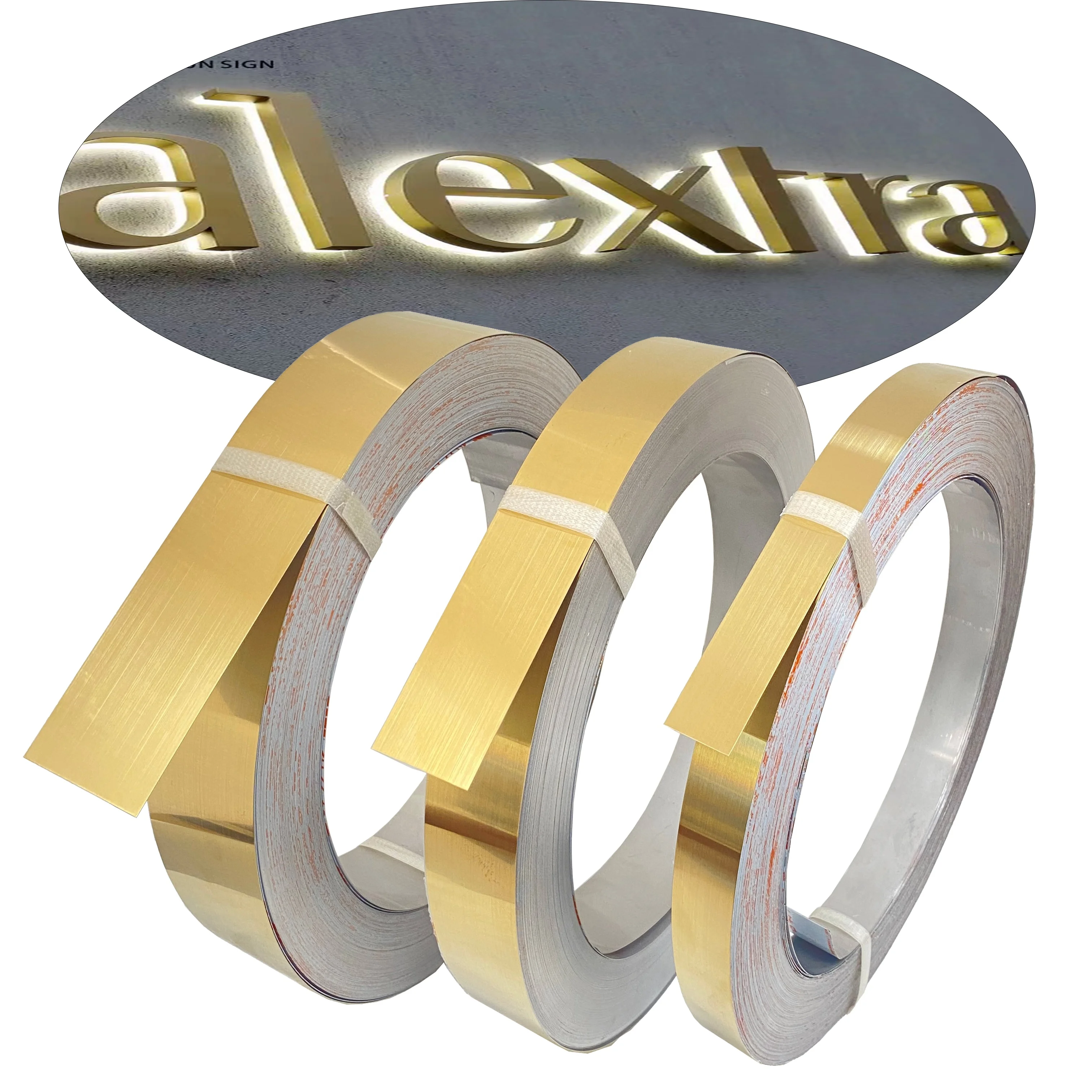 Заводская оптовая продажа, рулон из нержавеющей стали для рекламы, 3D люминесцентный персонаж