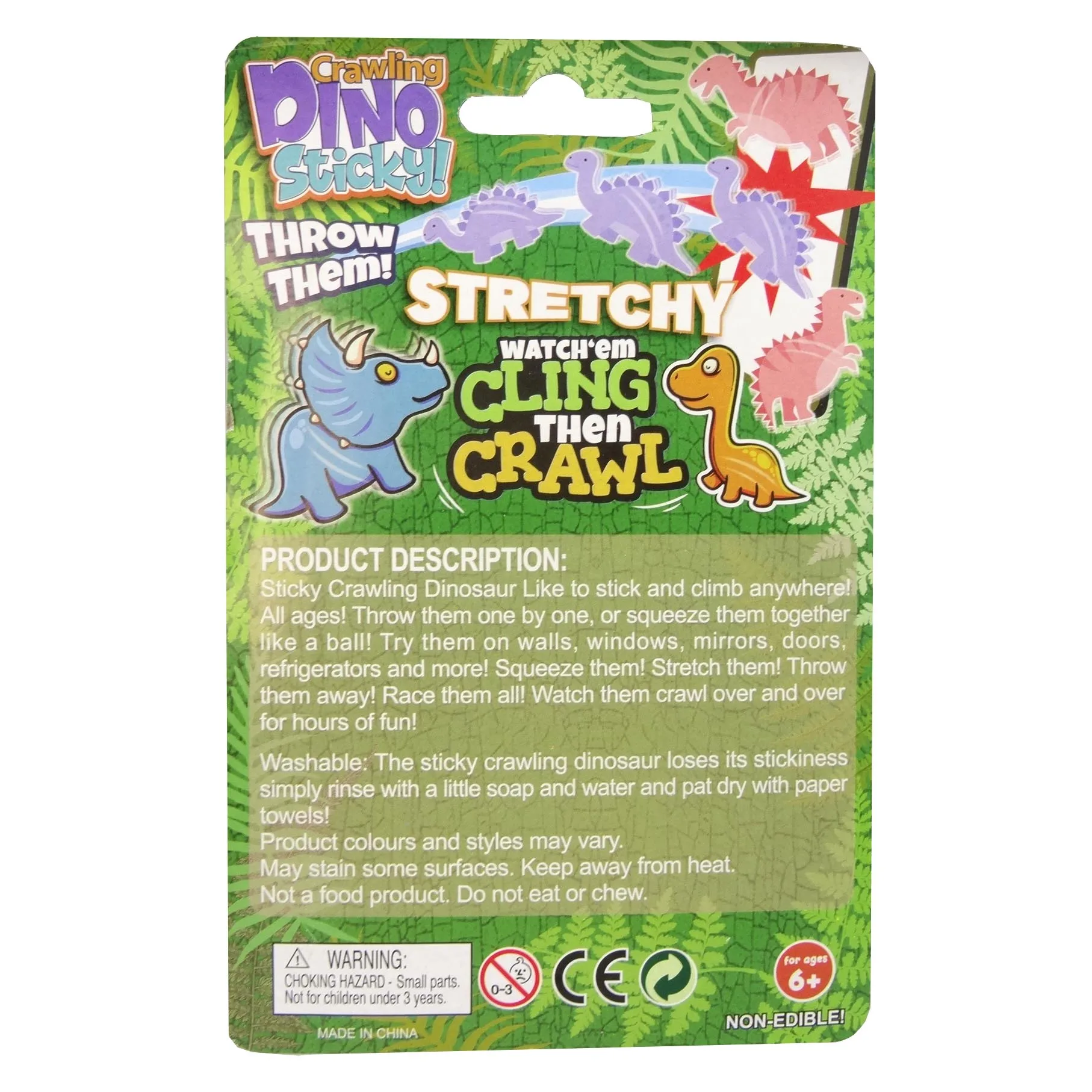 Multi-Color Cute Stretchy Sticky Dinosaur Toy Elastic Squeeze Animals Sticky Stretchy Toy