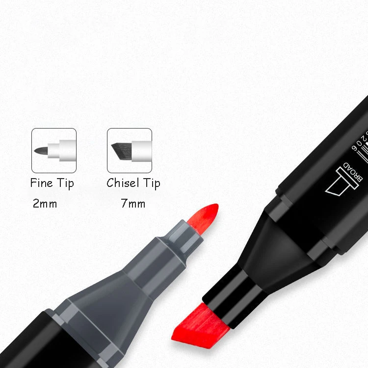 Double Tipped Art Marker Set Multi Colors Alcohol Based Markers Brush Chisel Dual Tips for Artist Adults Students 60/80/120color