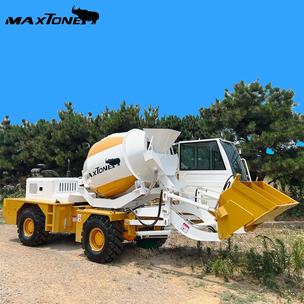 Multifunction-mobile-self-loading-concrete-mixer 1.6m3 2m3 3m3 4m3 Concrete Transit Auto Loading Concrete Truck Mixer