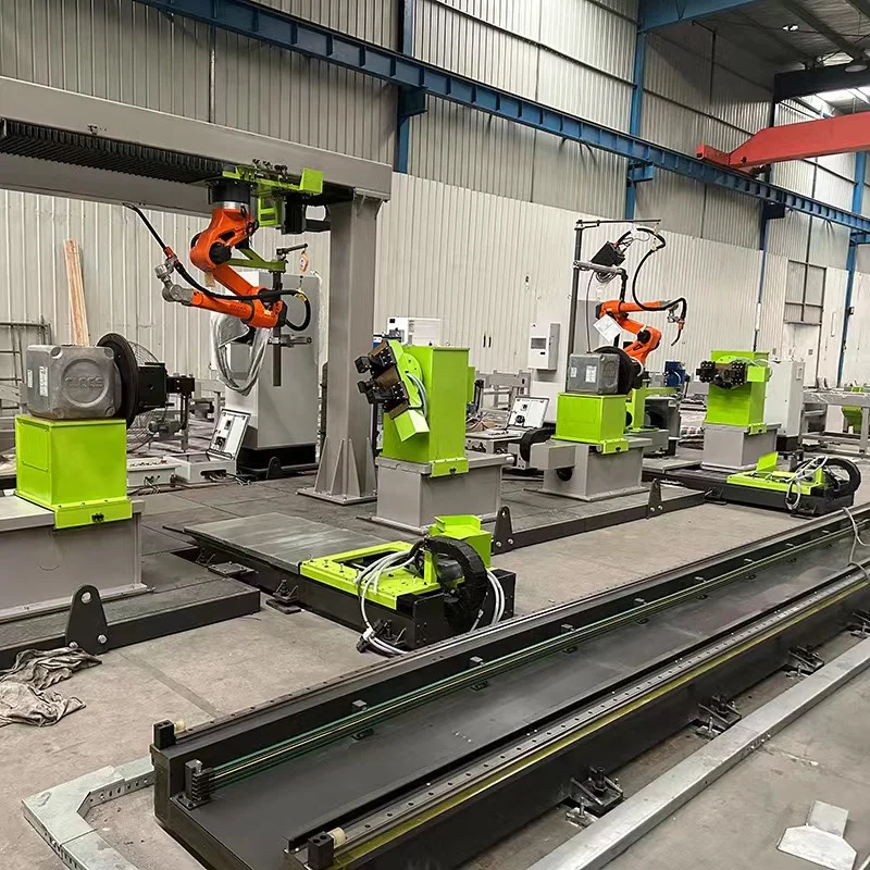 Sheet metal glass gantry truss robotic arm handling palletizing CNC automatic loading and unloading robot module system