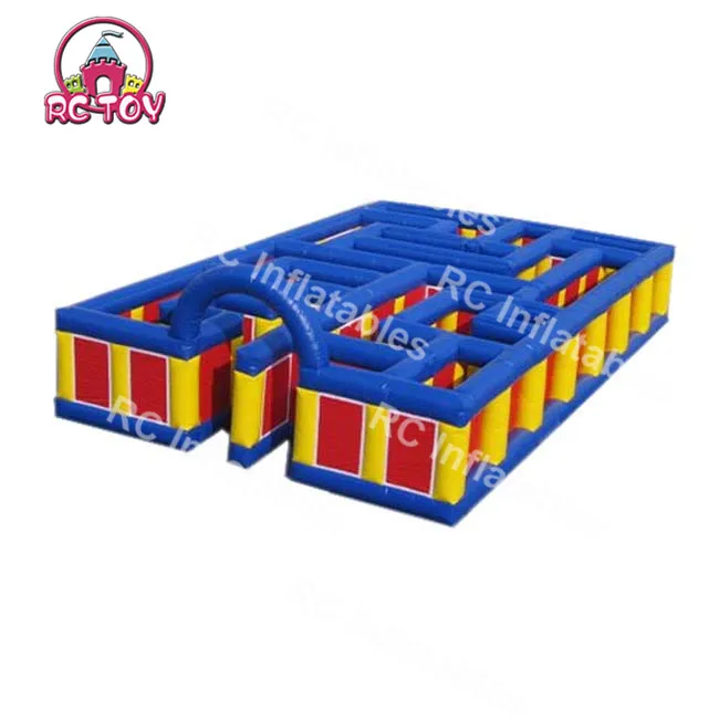 Custom inflatable obstacle maze outdoor inflatable maze obstacle game inflatable labyrinth for sale