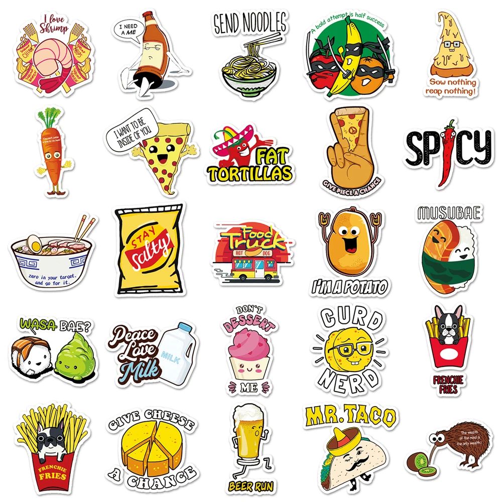 100Pcs 2023New Small Fresh Arabesques RC INS Sticker Cartoon Waterproof PVC Car Sticker