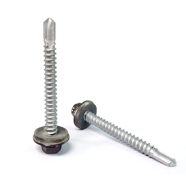 Factory wholesale Truss Head Hexagon Hex Washer Head Double Thread Self Drilling Roofing Painting Screws