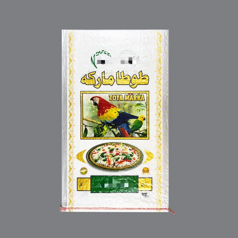 25kg rice bag size bopp laminated pp woven bag china cheap 10kg rice packing plastic bag