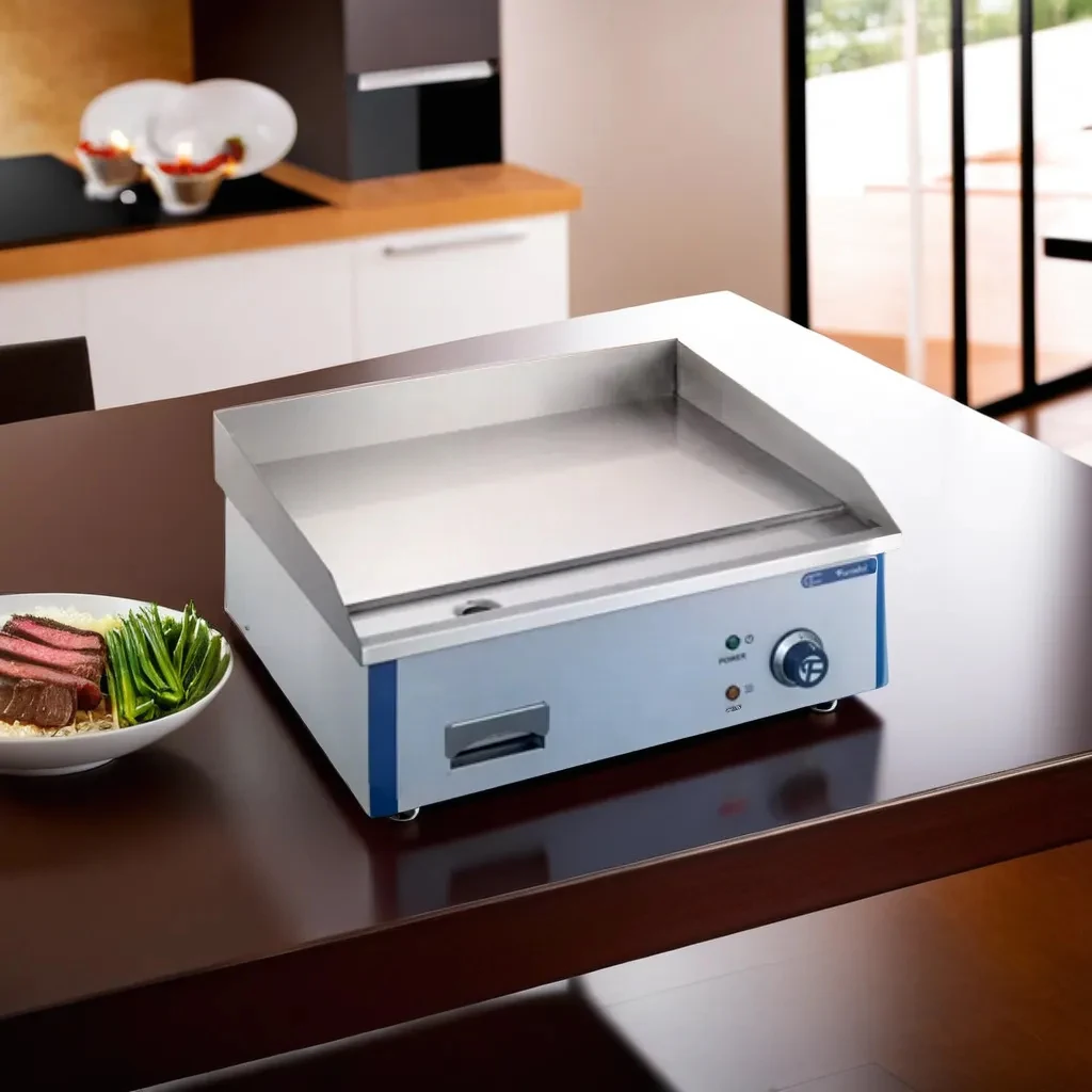 Small Griddle Flat Stock Sale Electric Steak Frying Machine Commercial Grill Griddle Food Shop Using