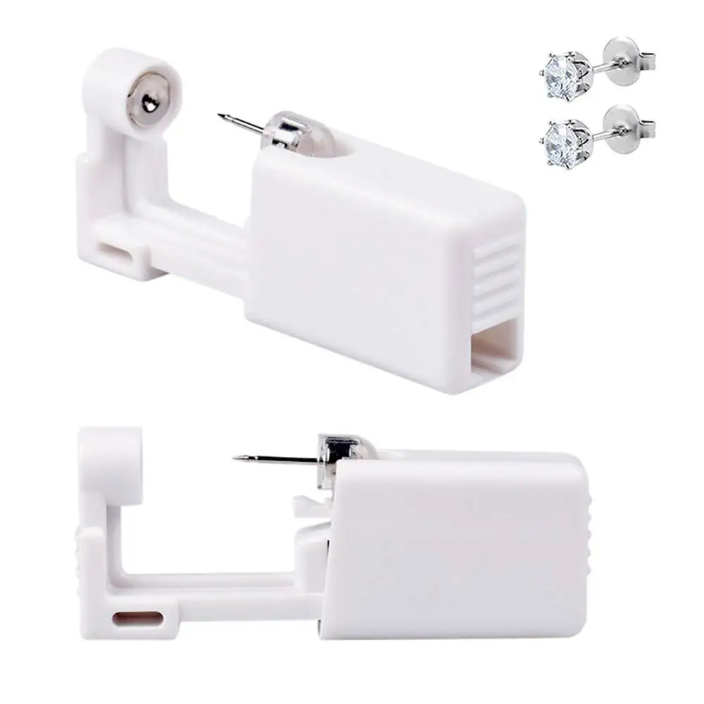 Пистолет для самопирсинга ушей пистолет одноразовый самостоятельного Пирсинга Ушей с серьгами-гвоздиками безопасного набор