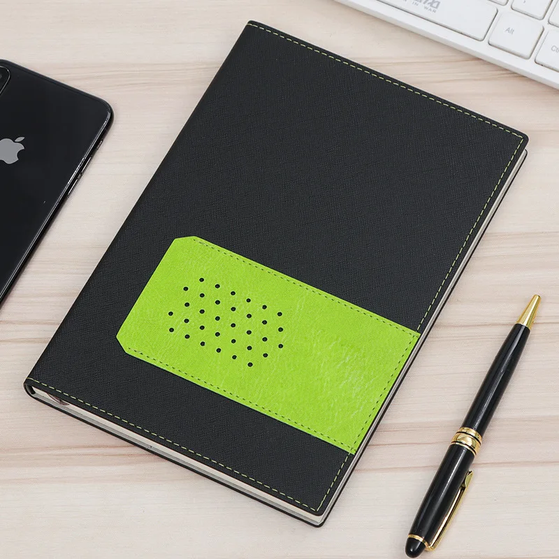 Business Planner A5 PU Softcover Stitched and Oil Edge Notebook with Card Pocket Custom LOGO Journal