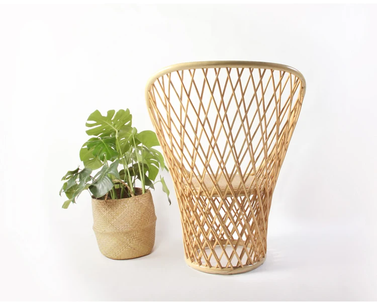 
Factory Direct Supply Handmade Natural Finishing Garden Wicker Chair Indonesia Outdoor Rattan Furniture 