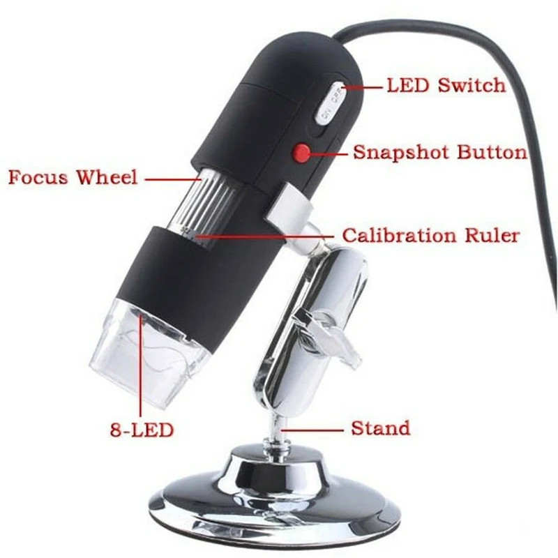 USB Digital Microscope camera Endoscope Magnifier Video & Camera u500X u800X u1000X digital microscope