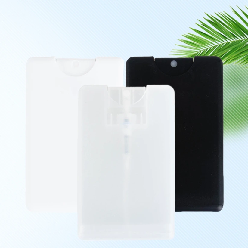 Free samples perfume sample bottles with card 20ml card type spray bottle refillable