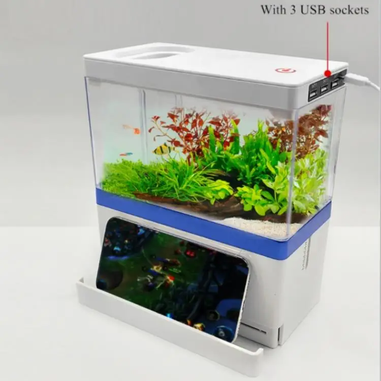 Горячая Распродажа настольный аквариум zaohetian Betta Guppy мини-аквариум