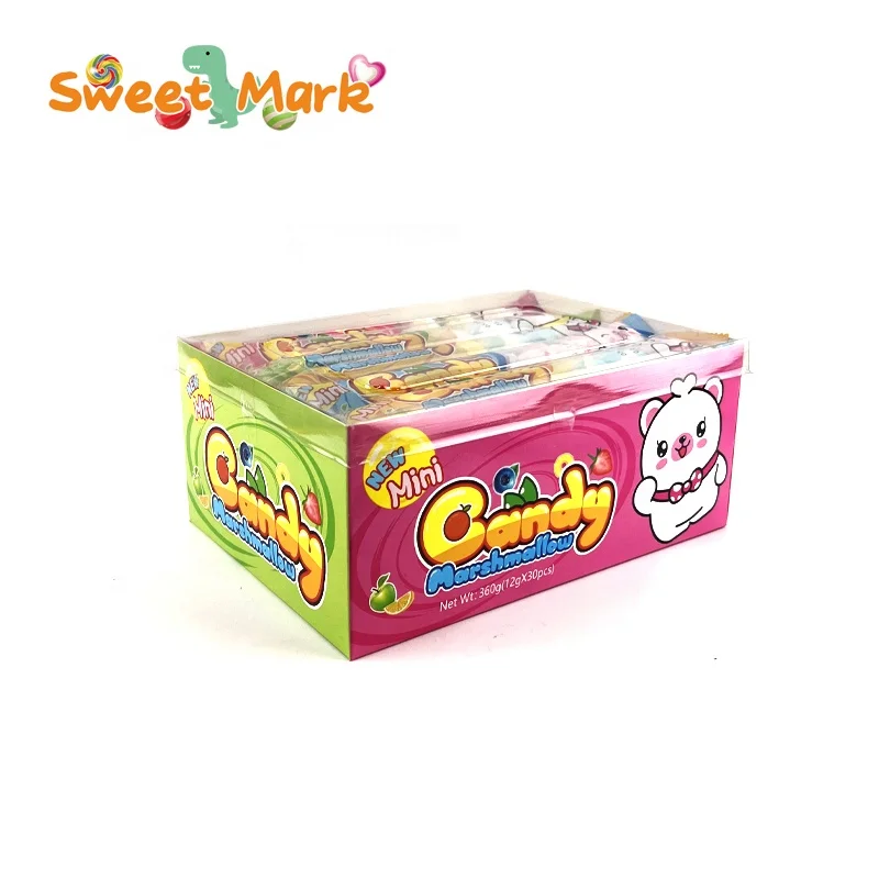 Marshmallow Candy Strawberry flavor filling halal Marshmallow