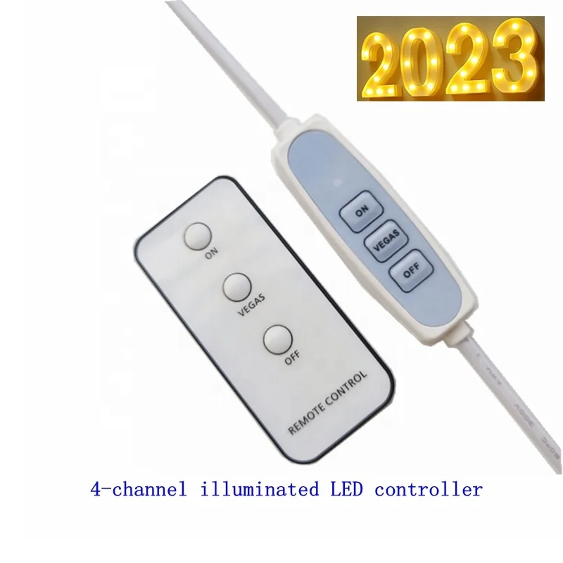 4 Channel LED Neon Light Customization English Letter Neon Decorative Light Illumination Sign 12V Controller