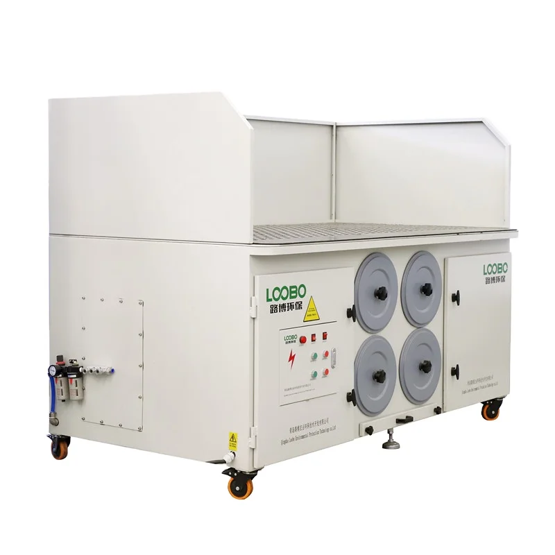 downdraft Workbench with built-in down draft table to extract fumes and dusts during polishing and grinding