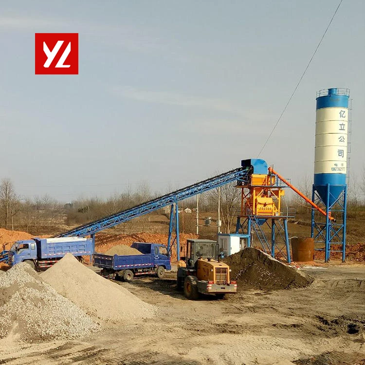 Factory manufacturer hzs 25 to180 m3/h Small portable ready mixed concrete batching plant