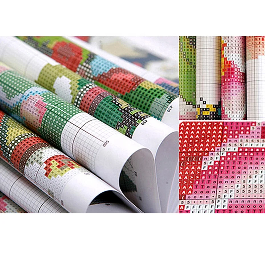 Hot Sale New Big Landscape Embroidery Crafts Fabric Cross Stitch Custom for Home Decor