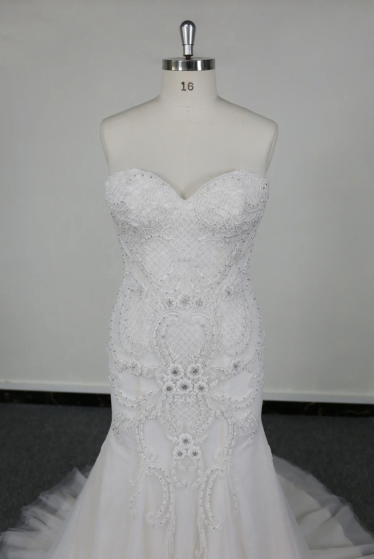 2024 New Sparkly Rhinestones heavy beaded light champagne wedding Dress bridal Dresses