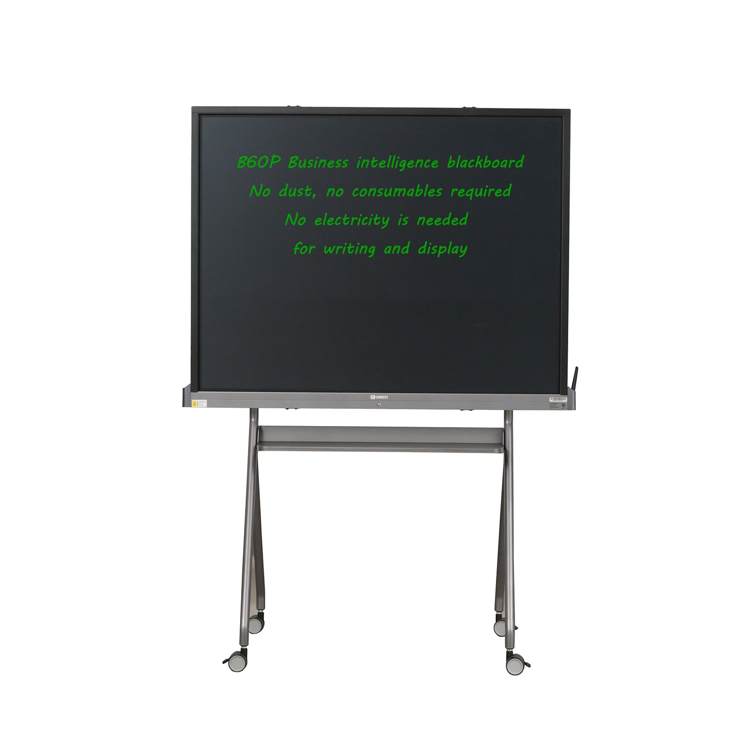 Free-Standing Eco Memo Paperless Bracket Type Interactive Mobile Magnetic Black Board