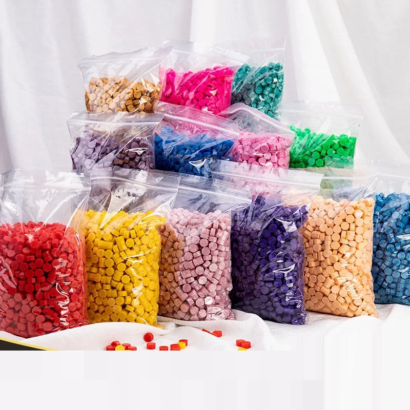500g Stamp Wax Stamp Set colorful available Sealing Wax Beads Seal Sealing Wax Beads bulk