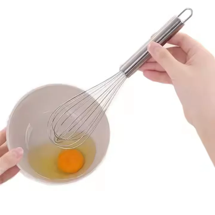 Hot selling Egg Beater Hand Blender Spiral Wire Whisk Mixer For Baking Cooking Stainless Steel Egg Whisk