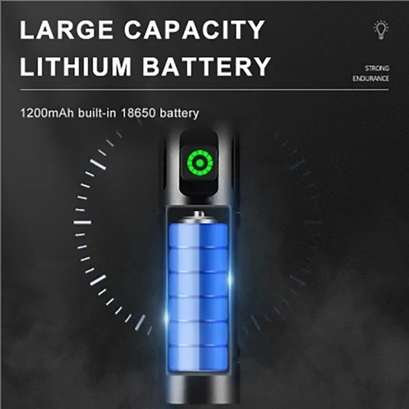 1000m White laser side light telescopic zoom waterproof rechargeable usb led tactical torch Work light outdoor flashlights