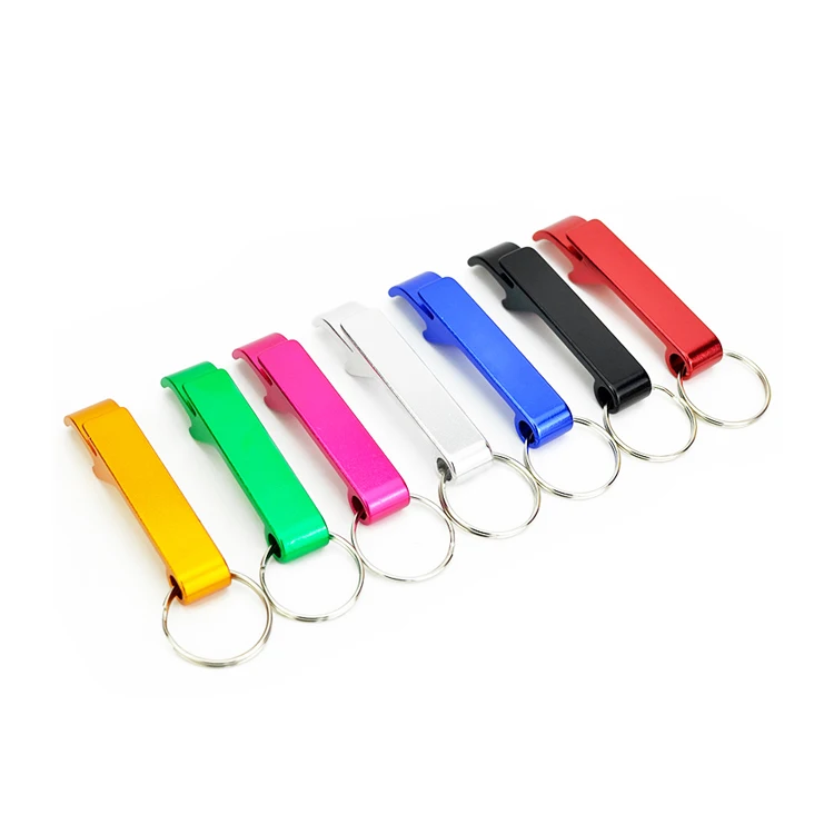 Promotional Cheap Aluminium Alloy Metal Bottle Opener Key chain Beer Bottle Opener
