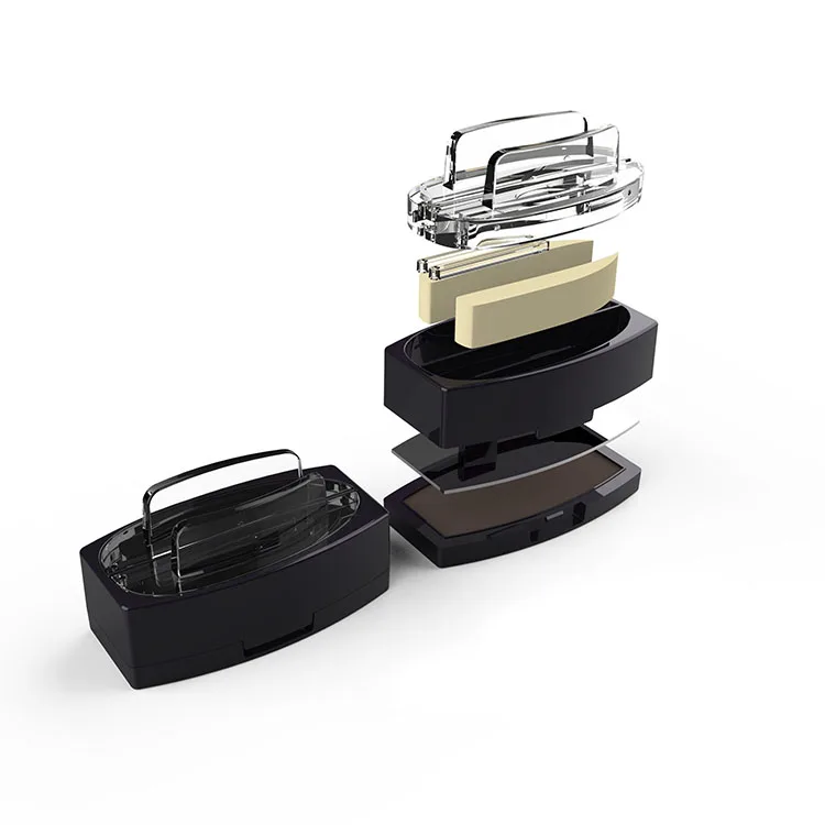 Empty Compact Powder Case With Mirror Unique Modeling Of Eyebrow Powder Packaging Eco Friendly Hairline Powder Container