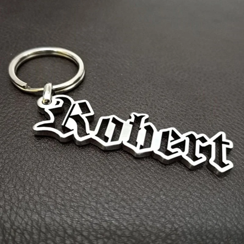 wholesale high quality gold metal logo charms stainless steel gift custom pets women lover man car name key chain